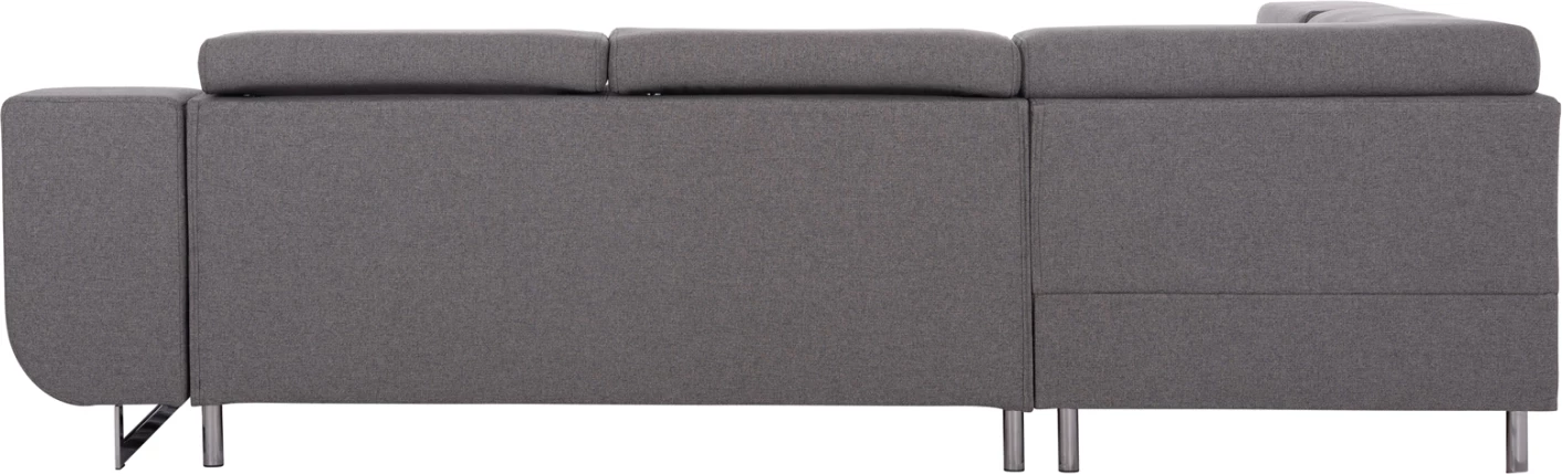 Kënd-sofë me hapësirë për depo, Encore FH3301.01L, material gri, 285x205x90cm