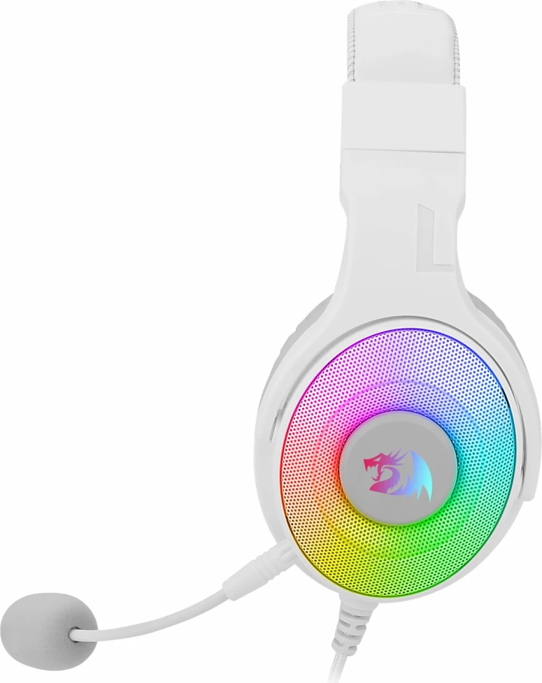 Kufje gaming Redragon Pandora 2 H350W-RGB, 50mm, 3.5mm + USB, RGB, surround, e bardhë