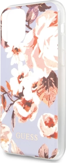 Mbështjellës Guess GUHCN65IMLFL02 për iPhone 11 Pro Max, Flower Collection, vjollcë
