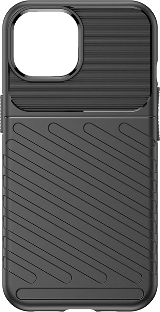 Mbështjellës Hurtel Thunder Case për iPhone 15, TPU, zi