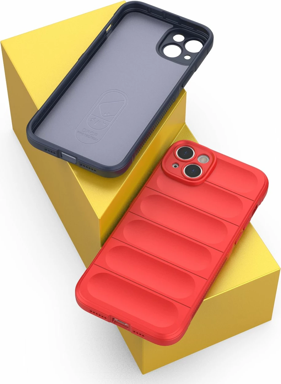 Mbështjellës Hurtel Magic Shield Case për iPhone 14 Plus, fleksibil, i blinduar, Blu e çelët