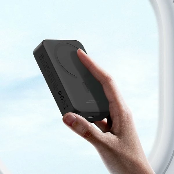 Power bank magnetik Baseus EnerFill FM41 20000mAh 20W, USB-C, karikim pa tela 7.5W, i zi, me kabllo
