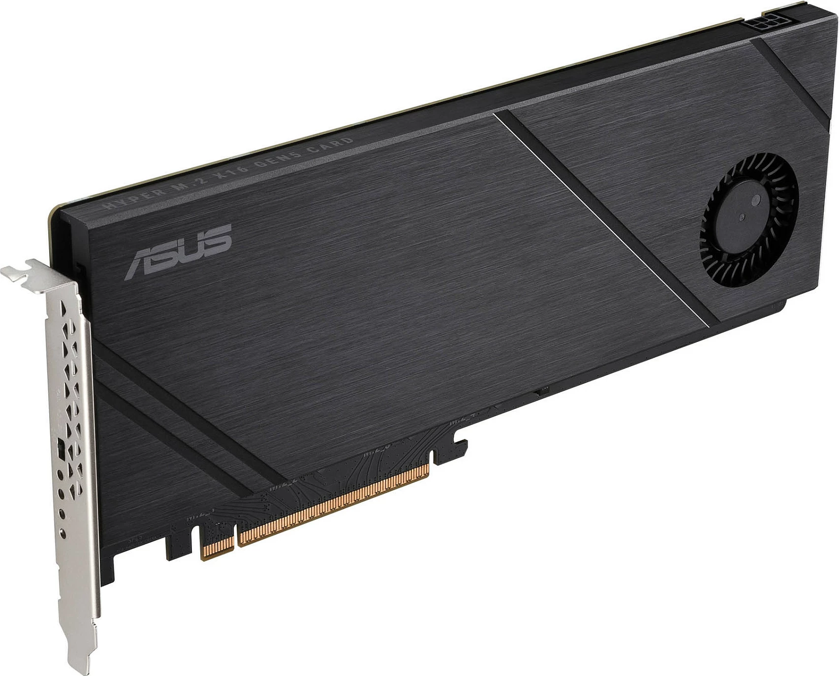 Kartë zgjerimi PCIe ASUS Hyper M.2 x16 Gen5 Card, PCIe 5.0, 4x M.2 NVMe, ftohje aktive, e zezë