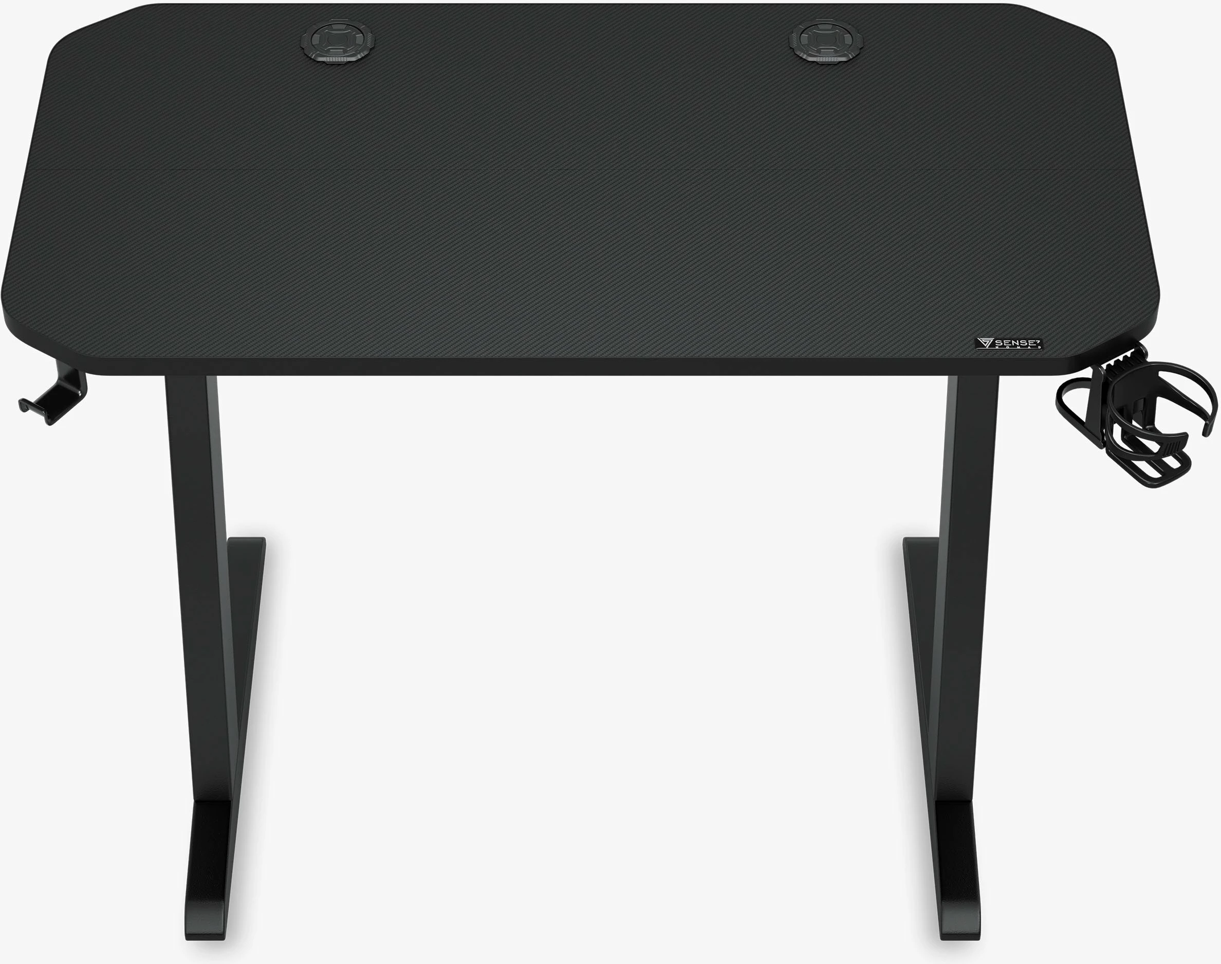 Tavolinë gaming SENSE7 Nomad Basic 100x50 cm 75 cm, e zezë