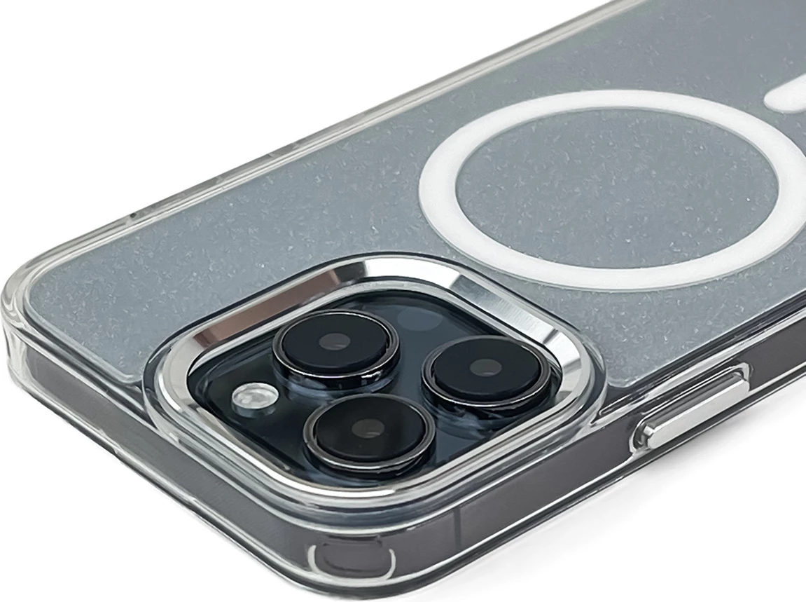 Mbështjellës Hurtel Glitter Case me MagSafe për Samsung Galaxy A36 5G, Bardhë