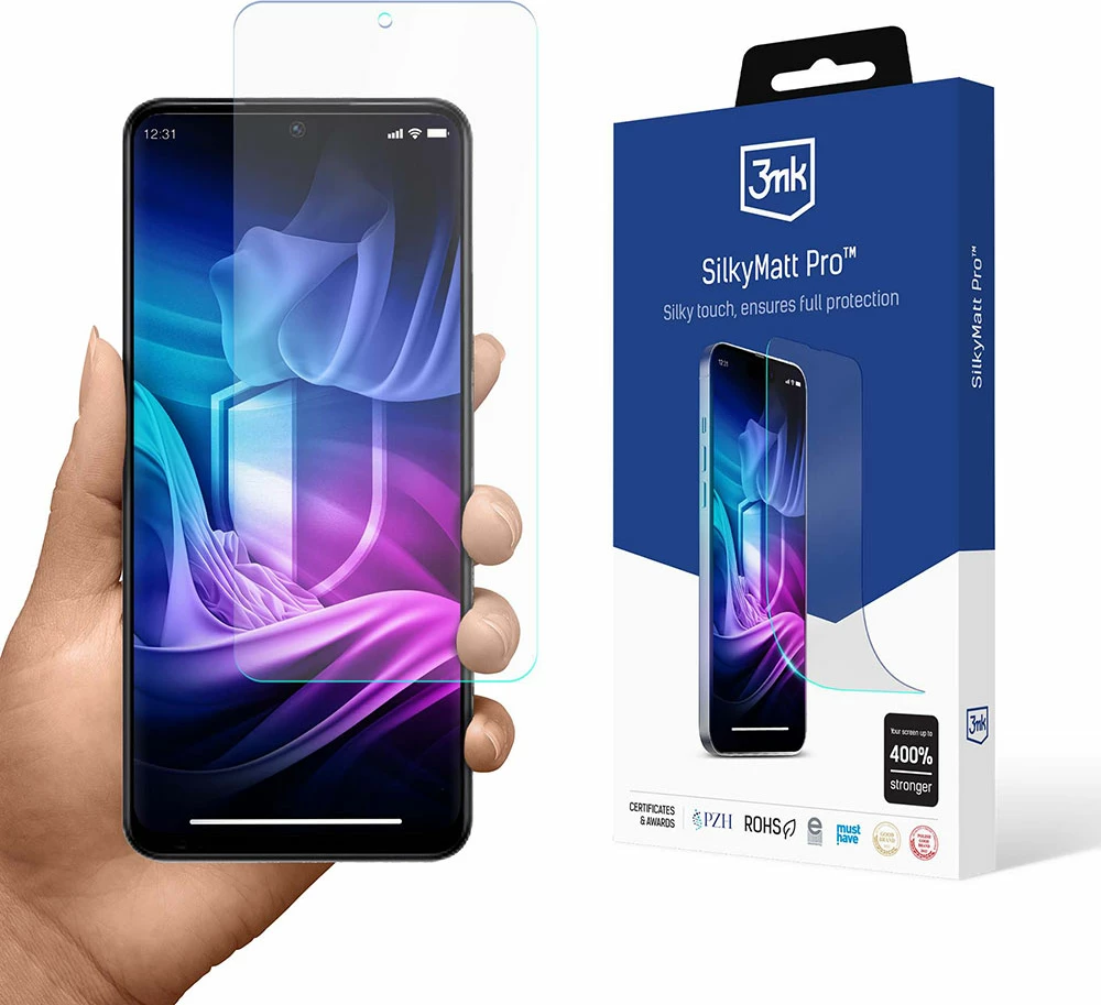 Mbrojtëse ekrani 3mk SilkyMatt Pro për Xiaomi Redmi Note 12 5G, Transparent