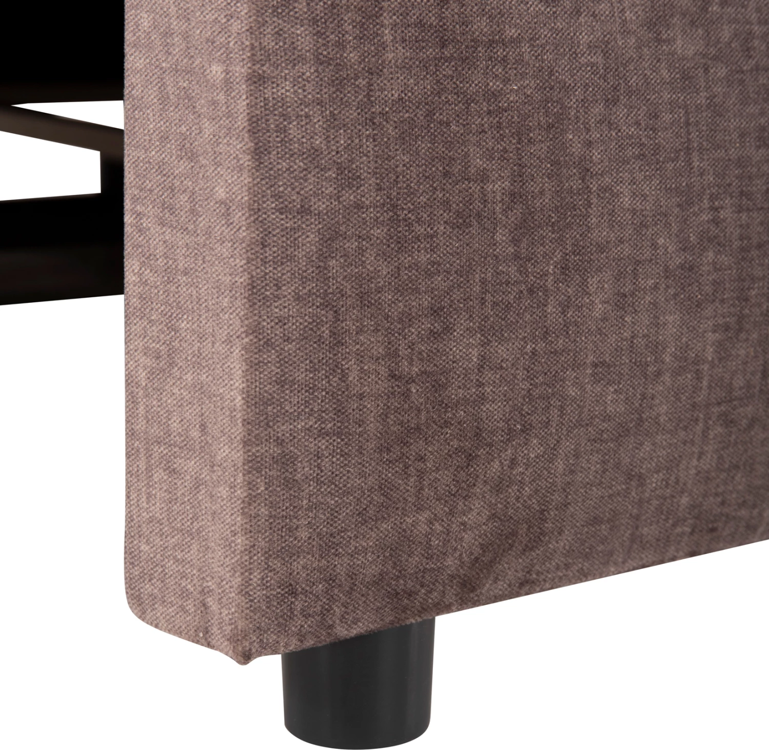 Divan qoshe me shtrat dhe hapësirë ruajtëse, CLANCY, FH3281.03R, pëlhurë kafe, 308x181x92H cm