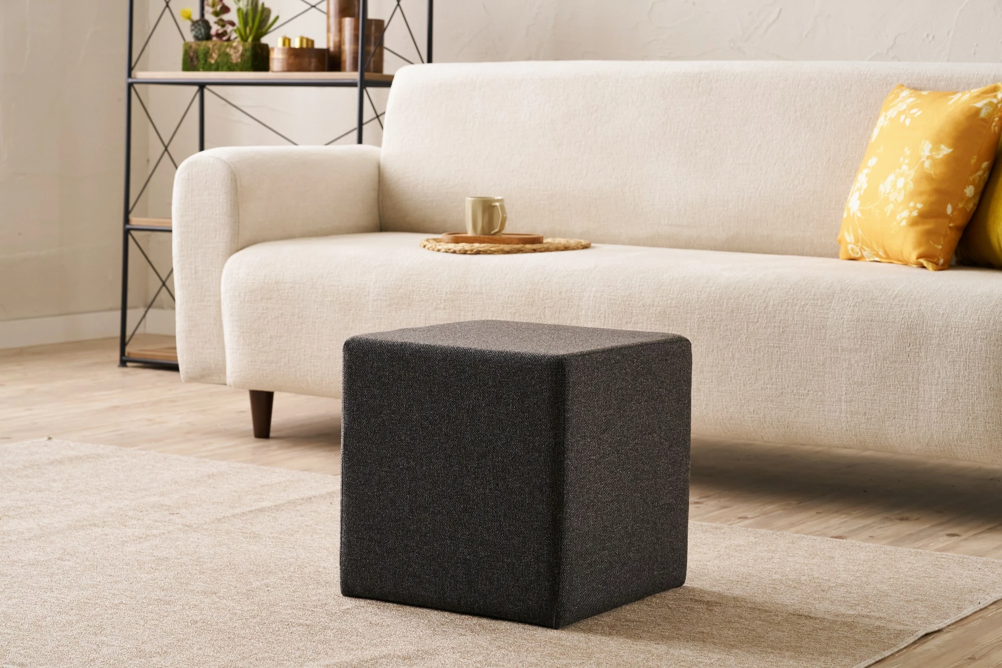 Puf Atelier del Sofa, Asos, ngjyrë fume