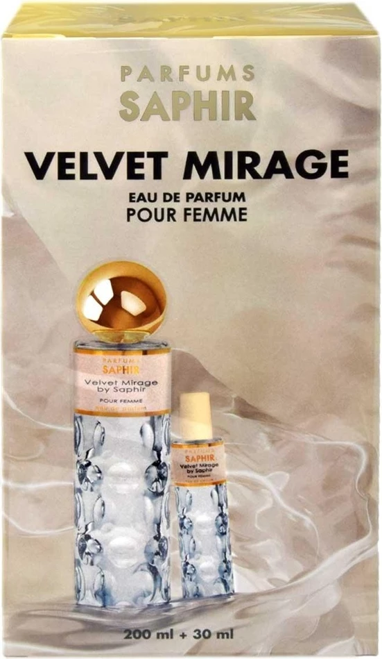 Eau de Parfum për femra Saphir Velvet Mirage Pour Femme 200ml + 30ml