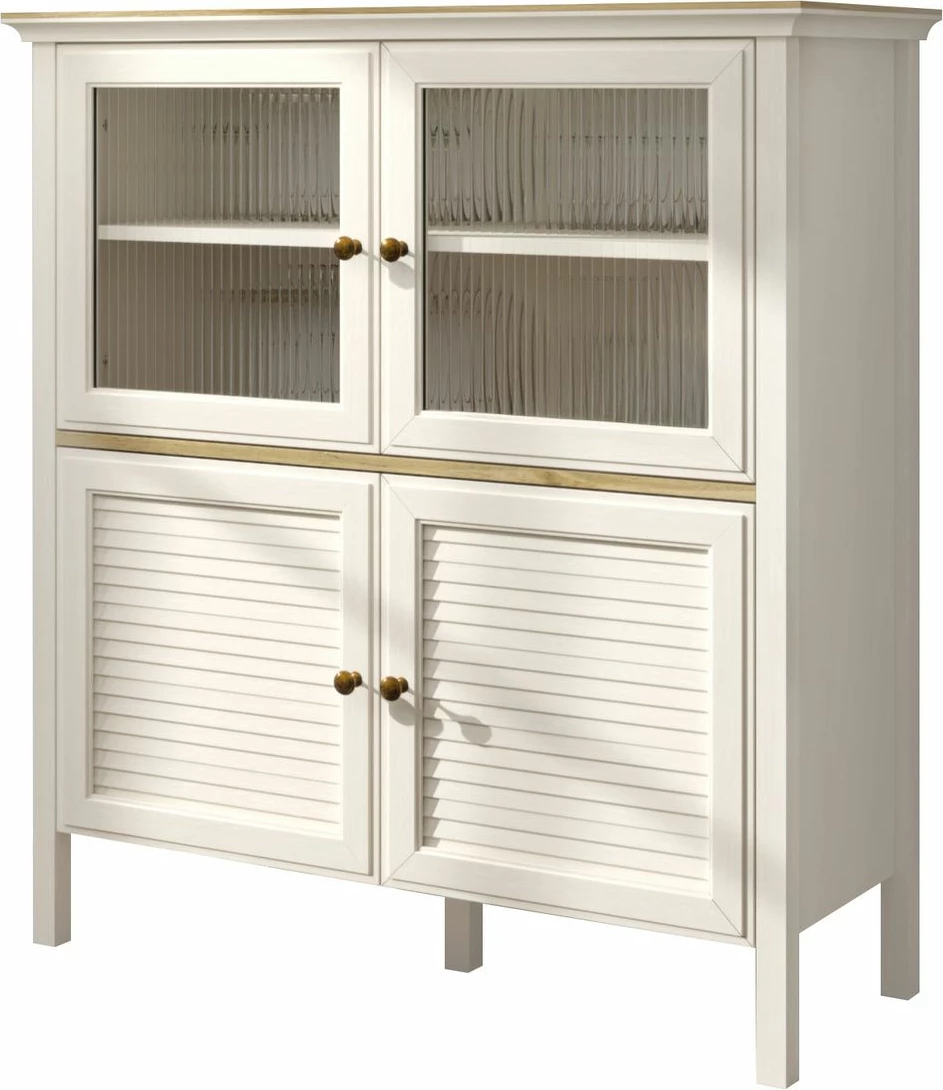 Dollap multifunksional, ngjyrë krem dhe lis, FRN-21022