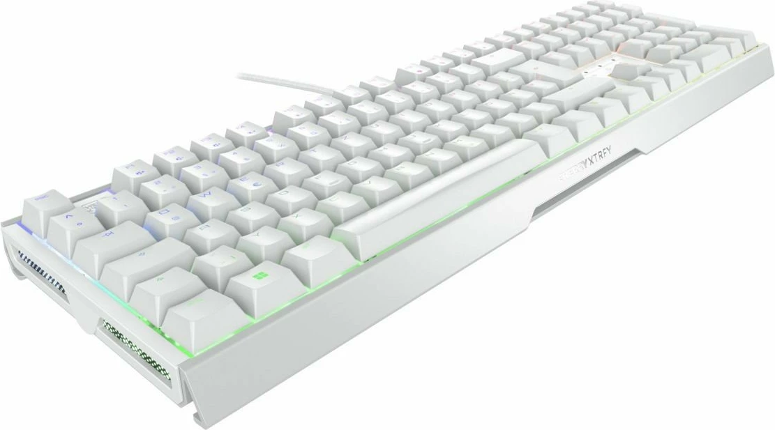 Tastierë Cherry XTRFY MX 3.1, Wired, USB, Mekanike, QWERTZ, RGB LED, Bardhë