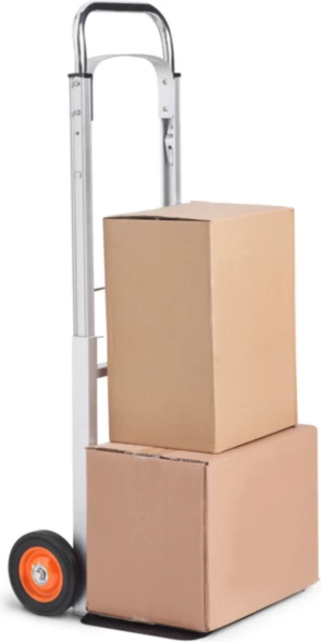 karrocë transporti paluese VONHAUS 3515167, deri 90kg, dorezë 108cm, argjendtë/portokalli