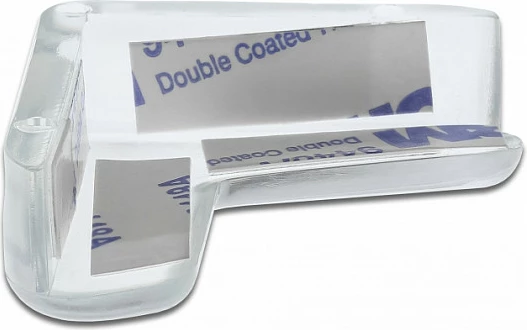 Mbrojtëse këndi DeLOCK, vetëngjitëse, PVC, 40x40x13 mm, transparente