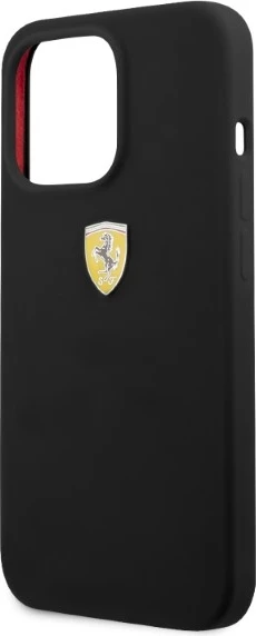 Mbështjellës Ferrari FESSIHMP13LBK për iPhone 13 Pro/13 6.1", silikon, MagSafe, zi