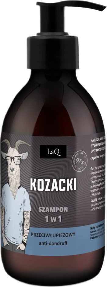 Shampon kundër zbokthit për meshkuj LaQ 1w1 Kozioł z Klasą, 300ml