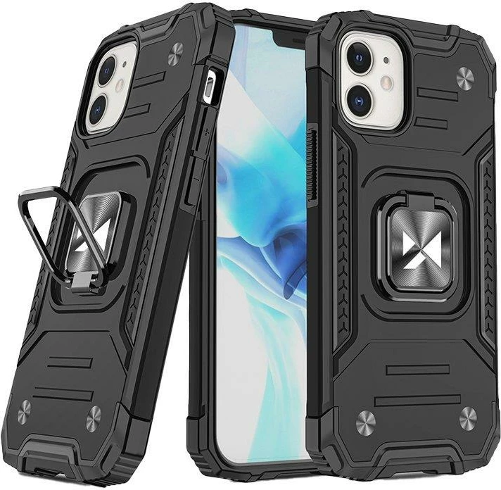 Mbështjellës Wozinsky Ring Armor për iPhone 14, i zi