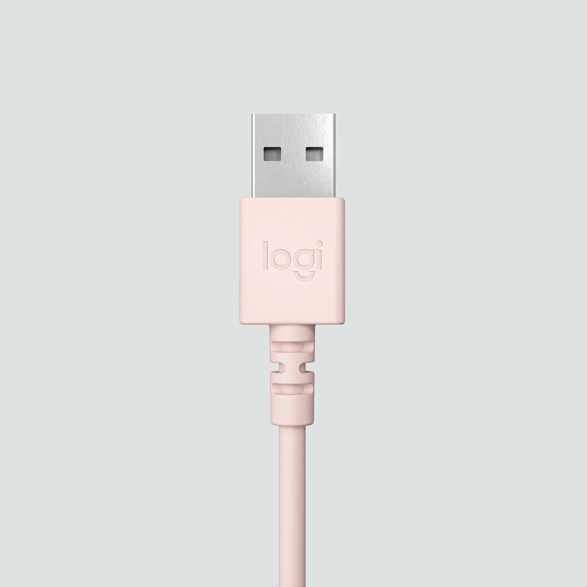 Kufje Logitech H390, USB-A, rozë