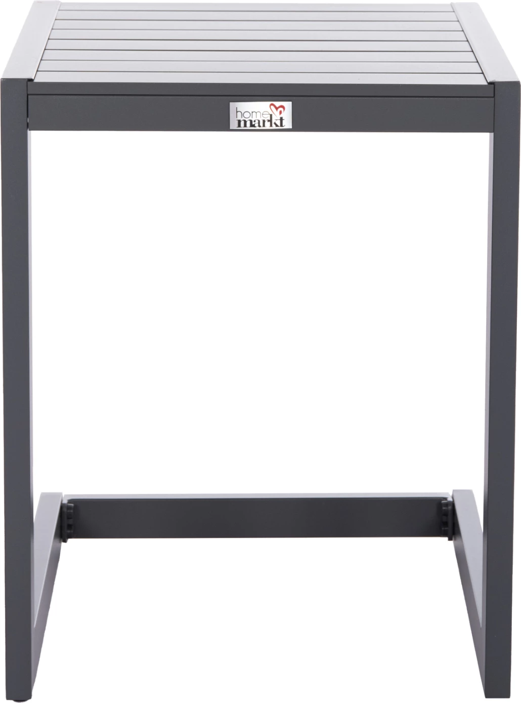 Tavolinë anësore për shezlong, alumin, ngjyrë gri e errët, BELLING FH6274.03, 42x43x53cm