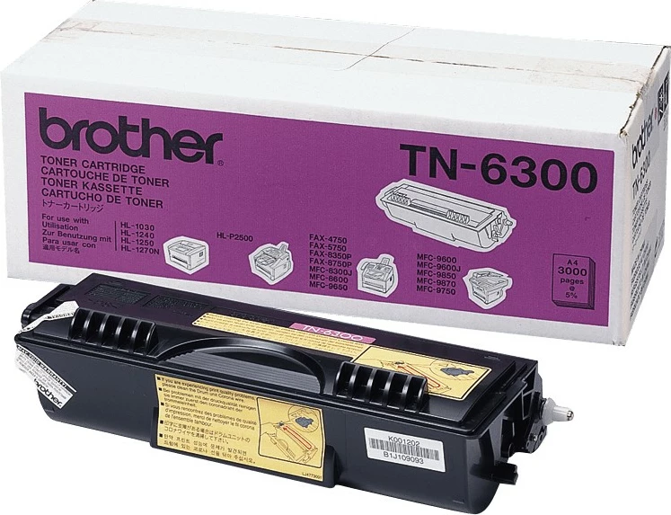 Toner Brother TN-6300, i zi, origjinal, për printer laser