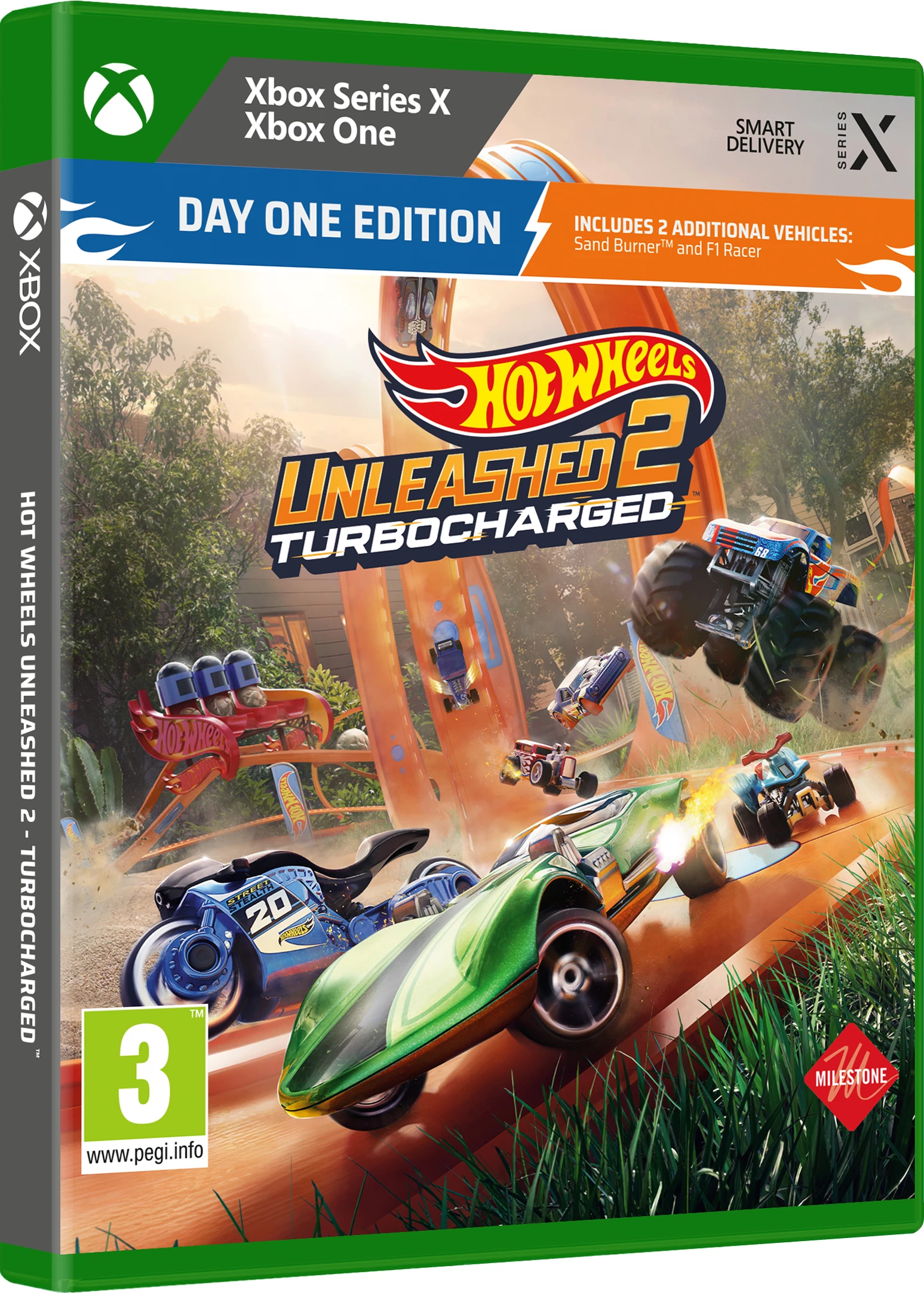 Video lojë Milestone Hot Wheels Unleashed 2: Turbocharged Day One Edition për Xbox Series X & Xbox One