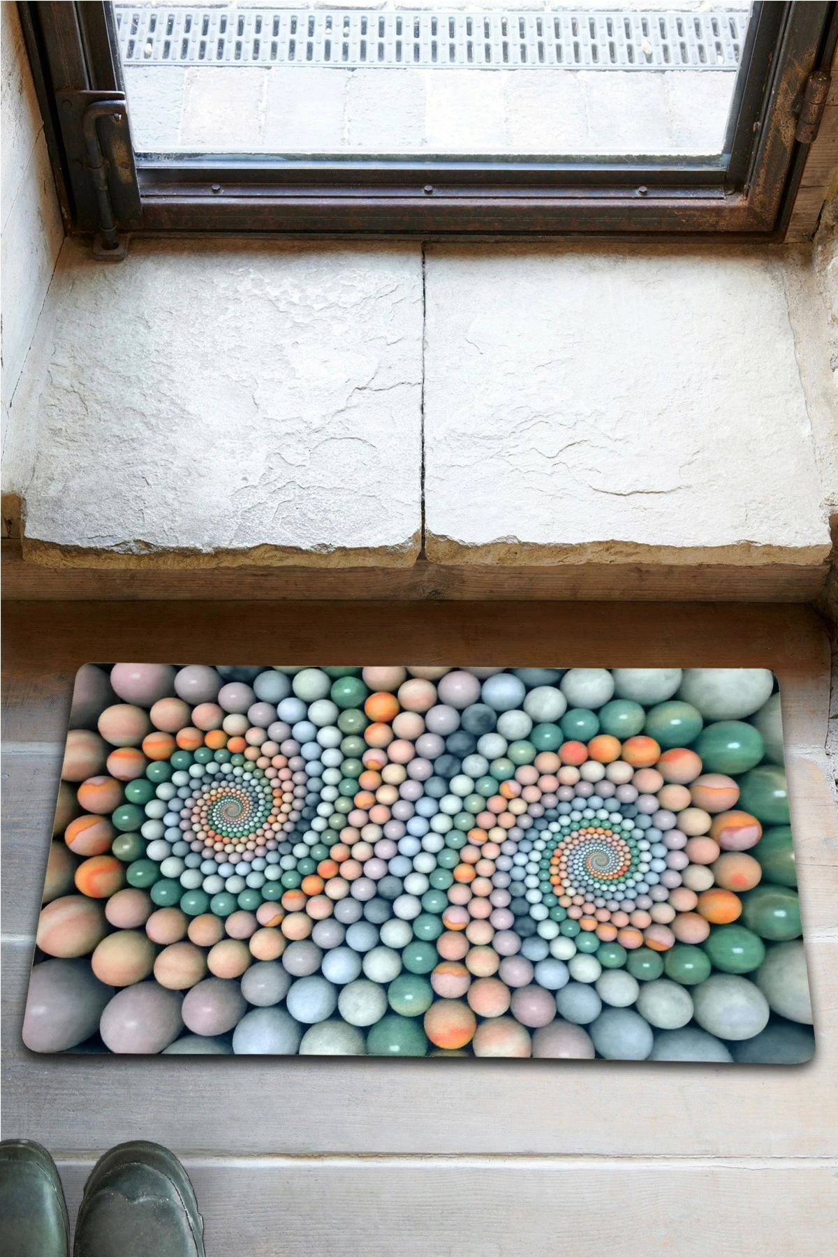 Shilte hyrëse PVC, rruza shumëngjyrëshe, Conceptum Hypnose, 40x60cm