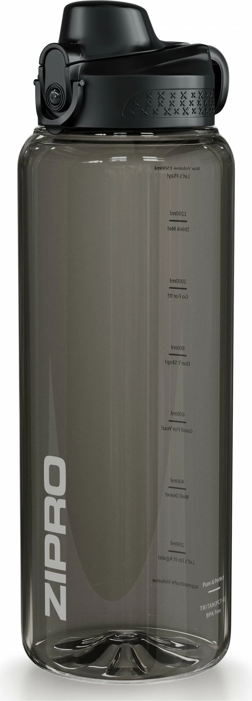 Shishe uji Zipro Tritan 1500 ml, BPA free, me sitë/infuzer frutash, e zezë