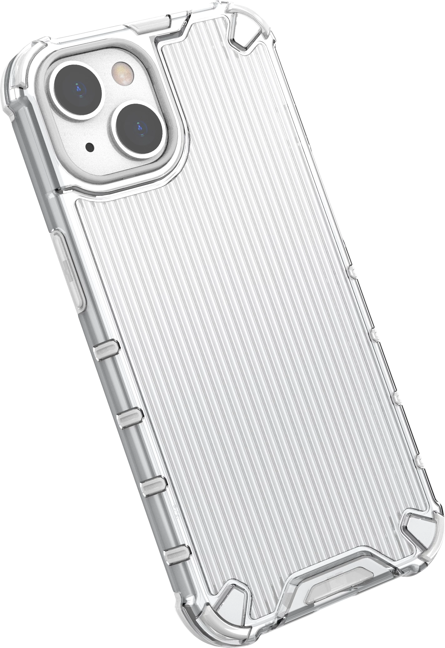 Mbështjellës Hurtel Ombre Protect Case për iPhone 13, rozë-kaltër