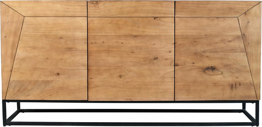 Bufe anësor Mingle, ngjyrë arre, 160x45x78