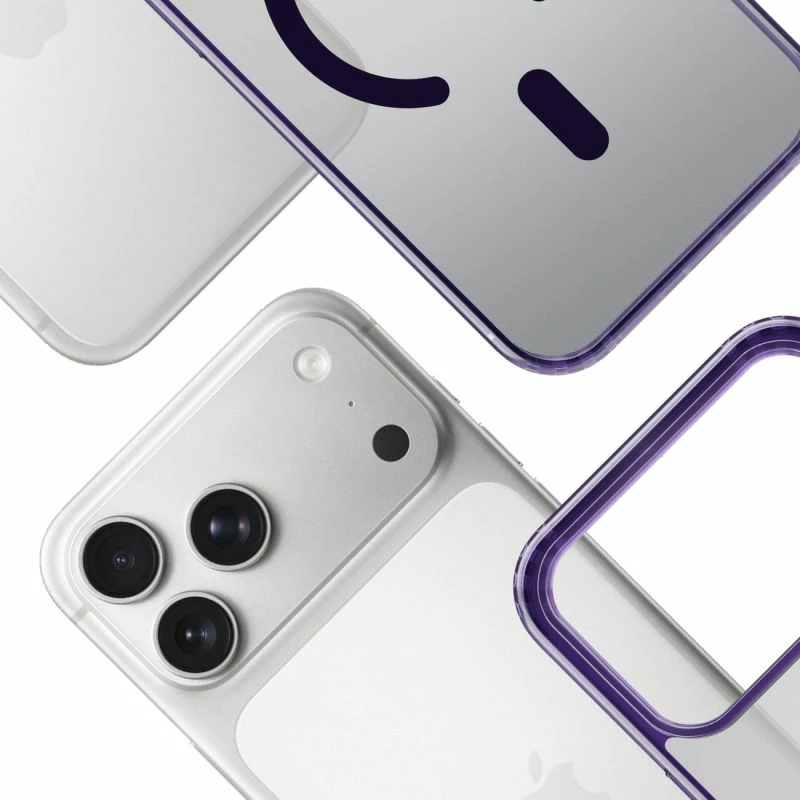 Kllapë telefoni 3mk Frosty MagCase për iPhone 17 Pro Max, vjollcë
