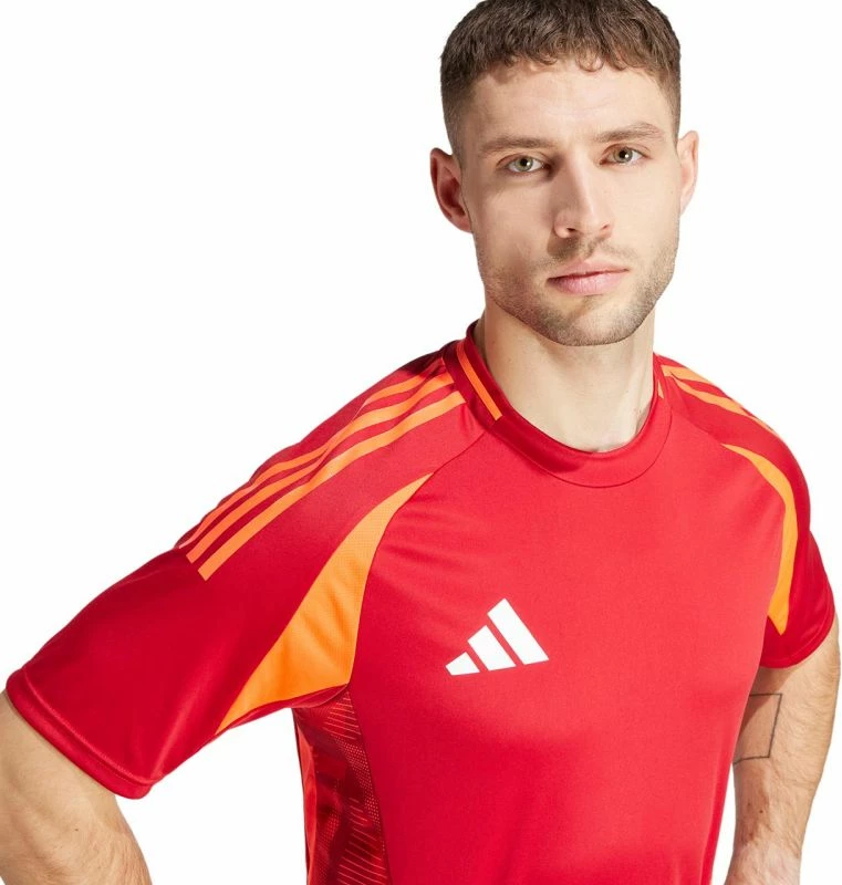 Fanellë për meshkuj adidas, e kuqe dhe portokalli [Madhësia: M]