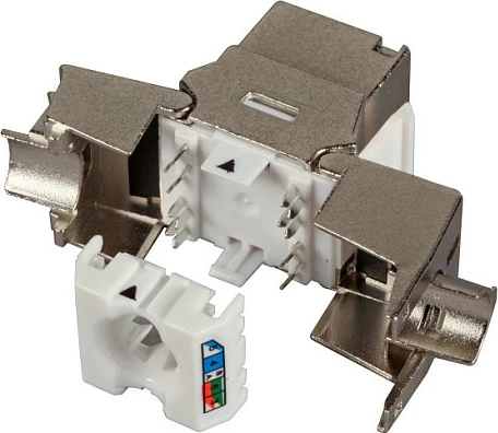Modul RJ45 Keystone EFB Elektronik E-20092, Cat8, 2000 MHz, i sheshtë, argjend