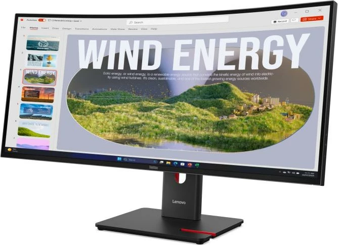 Monitor, Lenovo ThinkVision T34 T34WD-40 (64AEGAT1EU) 32", e zezë/ari