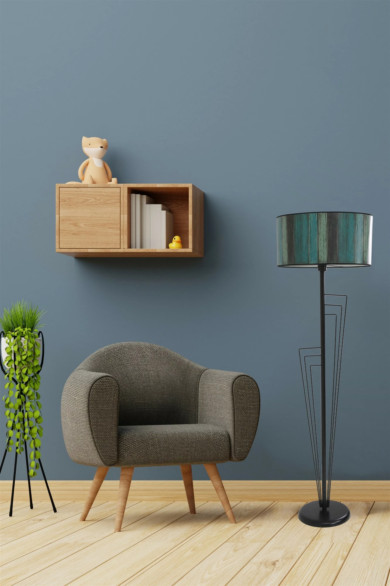 Llambë dyshemeje Opviq, 8623-5, ngjyrë e zezë