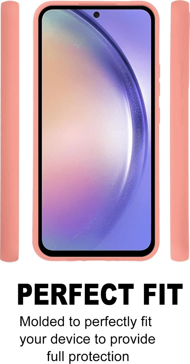 Mbështjellës silikoni Goospery Soft Feeling për Samsung Galaxy A14, rozë