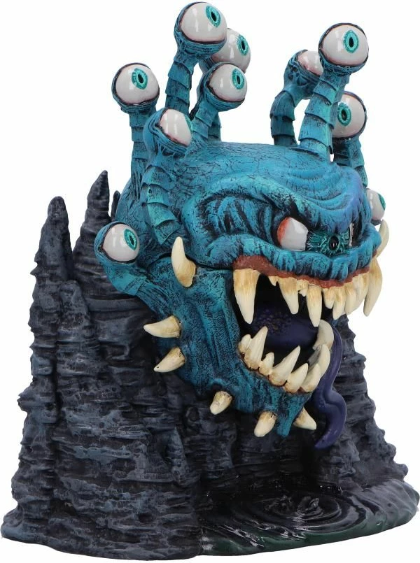Kuti dekorative për zare NEMESIS NOW Dungeons & Dragons Beholder, rezinë, e pikturuar me dorë, blu