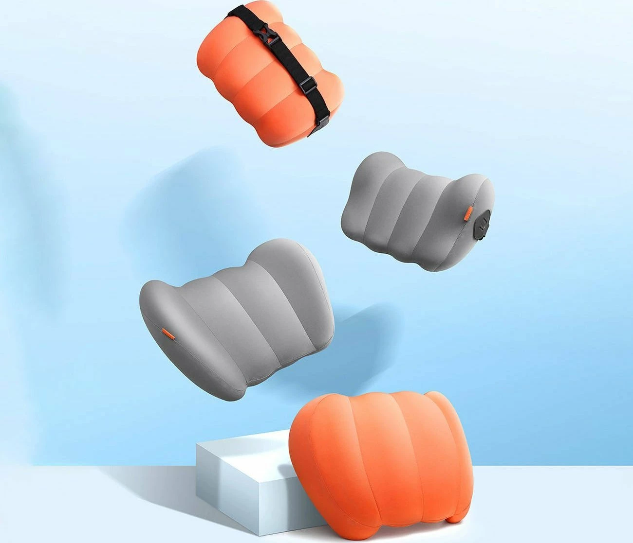Jastëk mbështetës për kokë sedilje veture Baseus Comfort Ride CNTZ000013, memory foam, gri