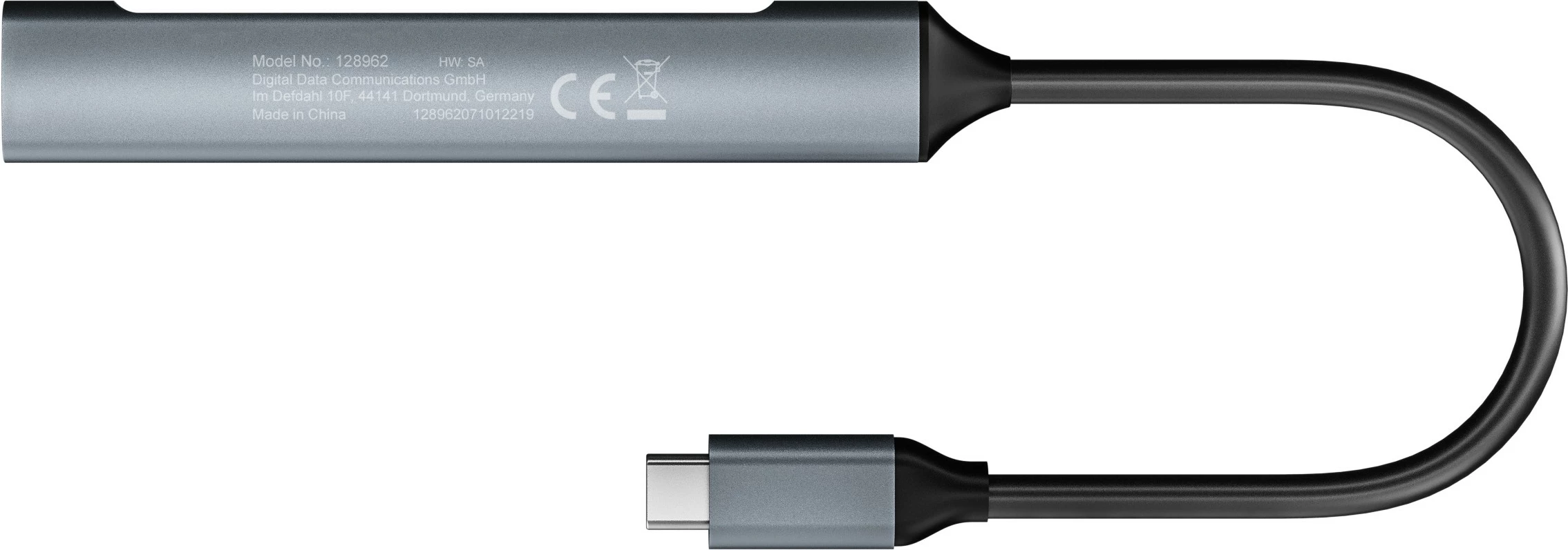 USB hub Equip 5 porta, USB 3.2 Gen 1/2.0, USB-C PD 100W, alumini, argjendtë