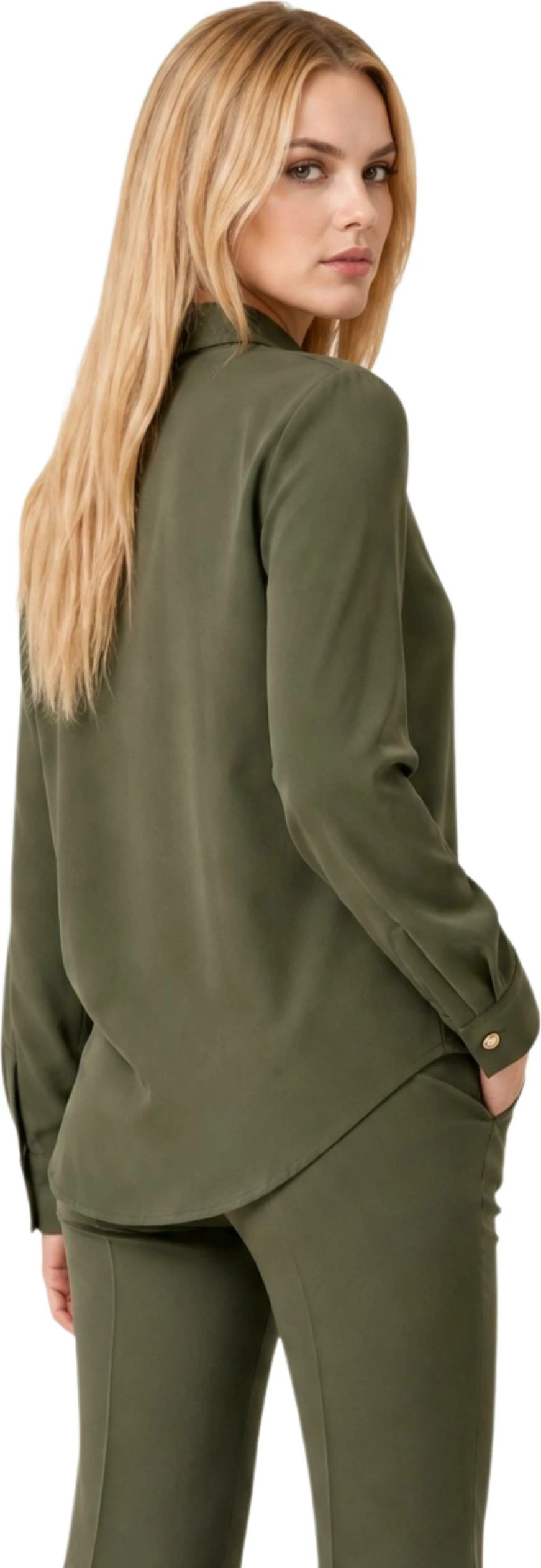 Këmishë overshirt për femra I am 33067, jeshile ulliri [Madhësia: XS]
