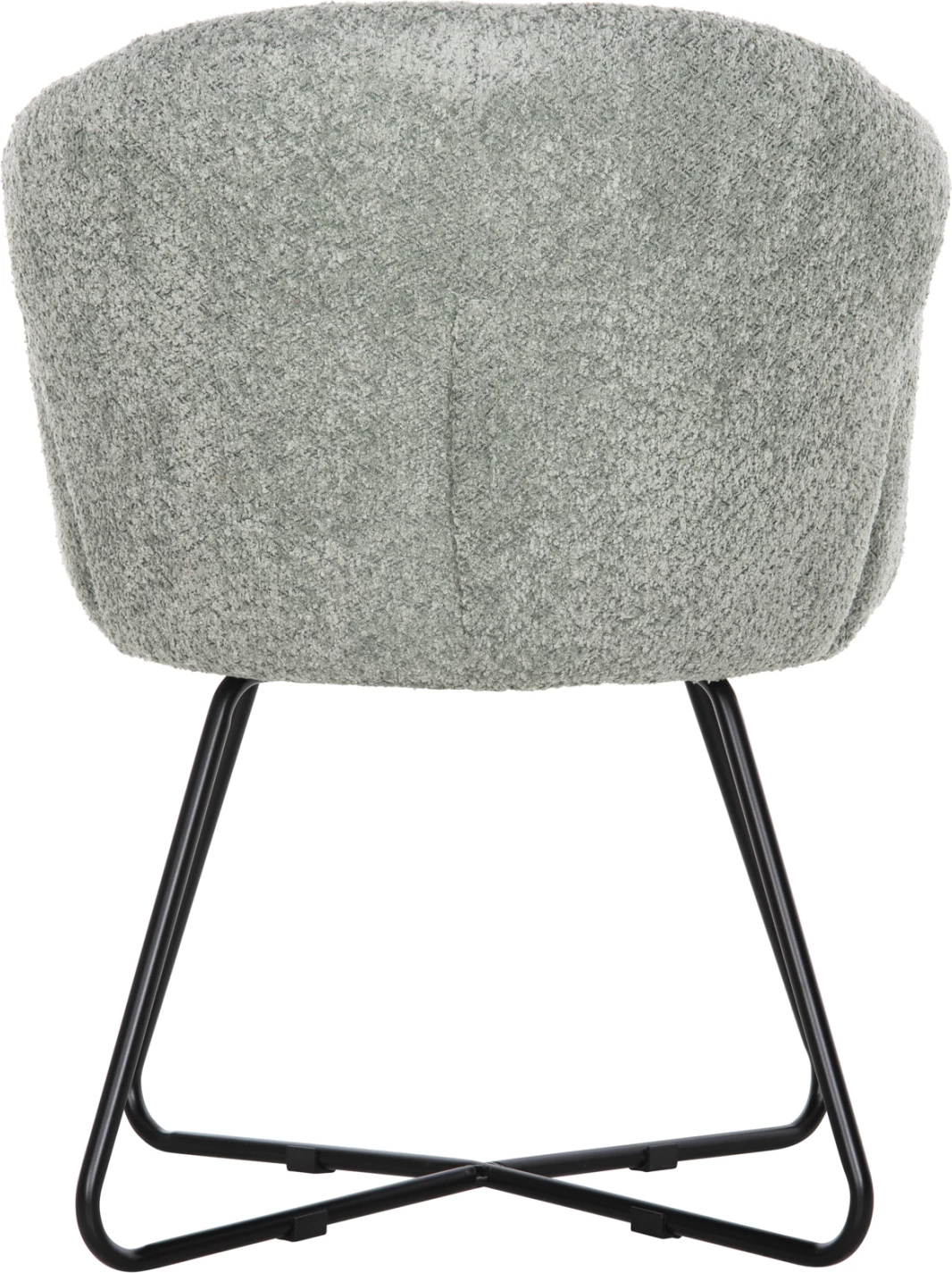 Karrige e rehatshme HARNIS FH9603.05, ngjyrë fistik, bazë metalike e zezë, 59.5x64x77H cm