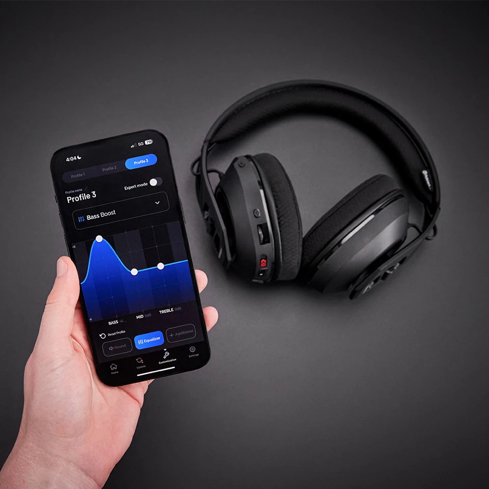 Kufje gaming Nacon RIG 600 Pro HS, wireless, Bluetooth 5.1 + 2.4GHz, surround sound, 40mm, 24h bateri, të zeza