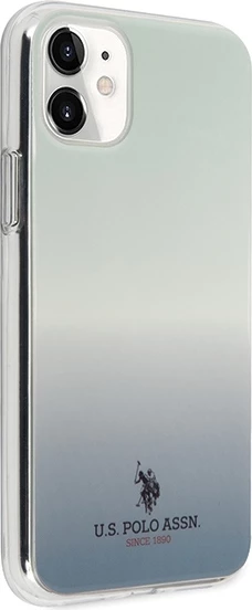 Mbështjellës U.S. Polo Assn. USHCN61TRDGLB për iPhone 11, Pattern Gradient, Kaltër