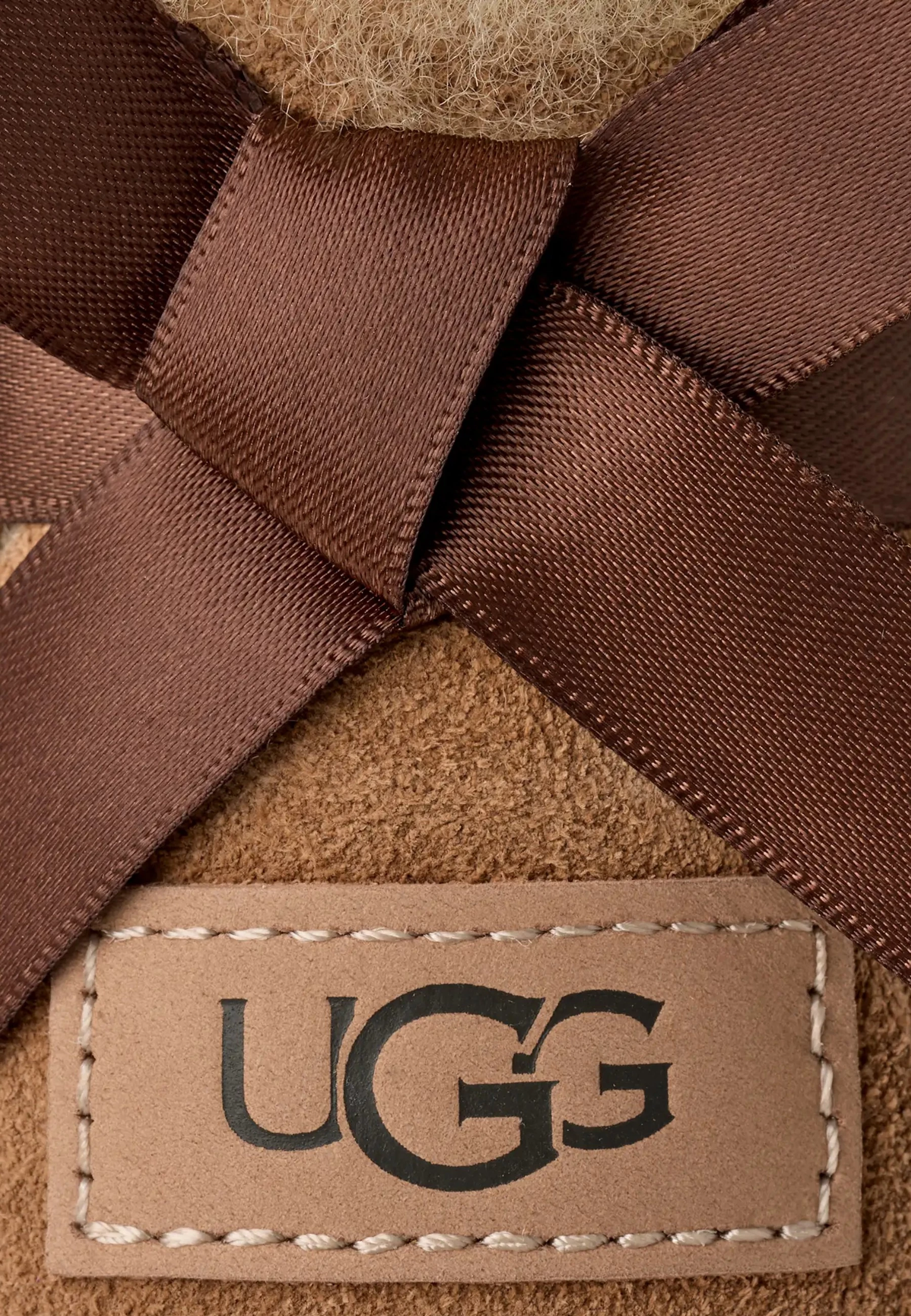 Çizme për femra UGG Ultra Mini Bailey Bow 1185491, bezhë [Madhësia: 39]