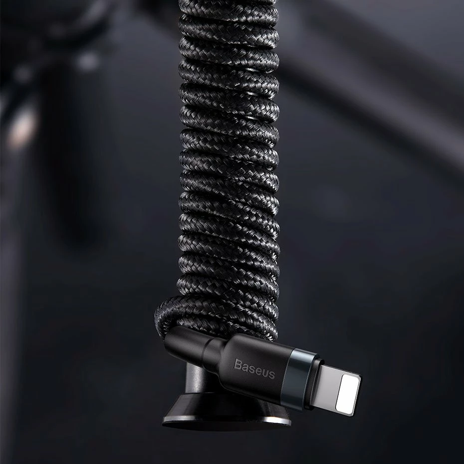 Kabllo Baseus Cafule CATLKLF-G1, USB-C në Lightning, 1m, 18W, e zezë/gri