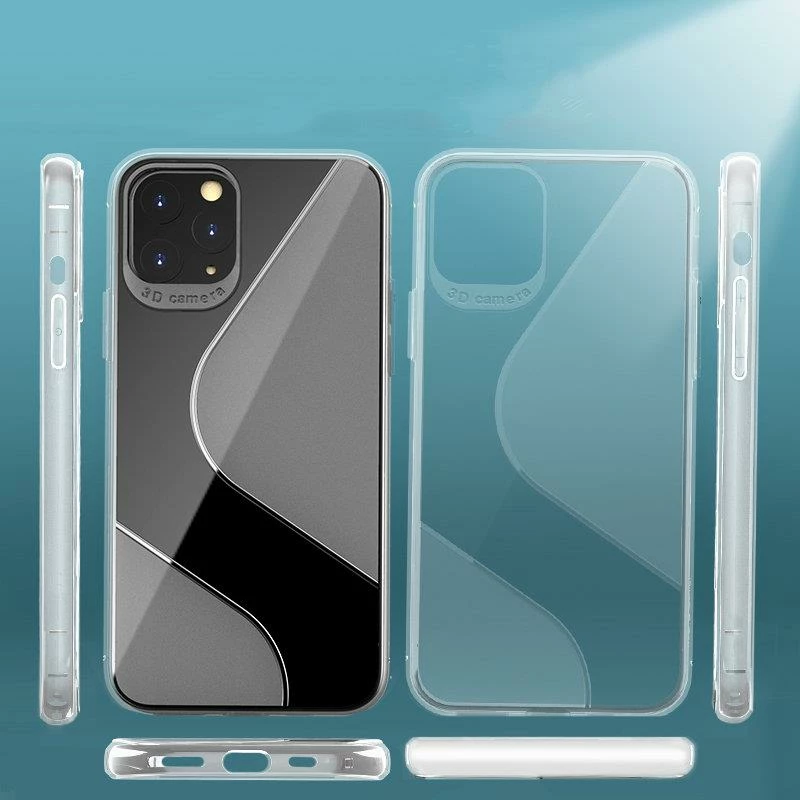 Mbështjellës Hurtel S-Case fleksibël për Huawei P40 Lite E, Transparent