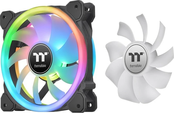 Ventilator kasë Thermaltake SWAFAN 12 RGB, 3 copë, 12 cm, RGB, i zi