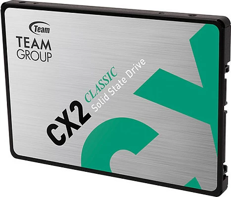 SSD i brendshëm Team Group CX2 256GB 2.5" SATA III, argjendtë/jeshile