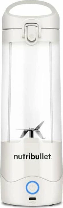 Blender portativ Nutribullet Portable NBP003W 475 ml, i bardhë, set me gotë Tritan dhe kabllo USB-C