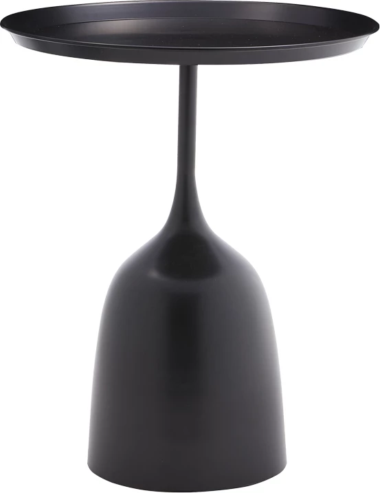 Tavolinë kafeje Agrile Inart metal i zi D50x60cm