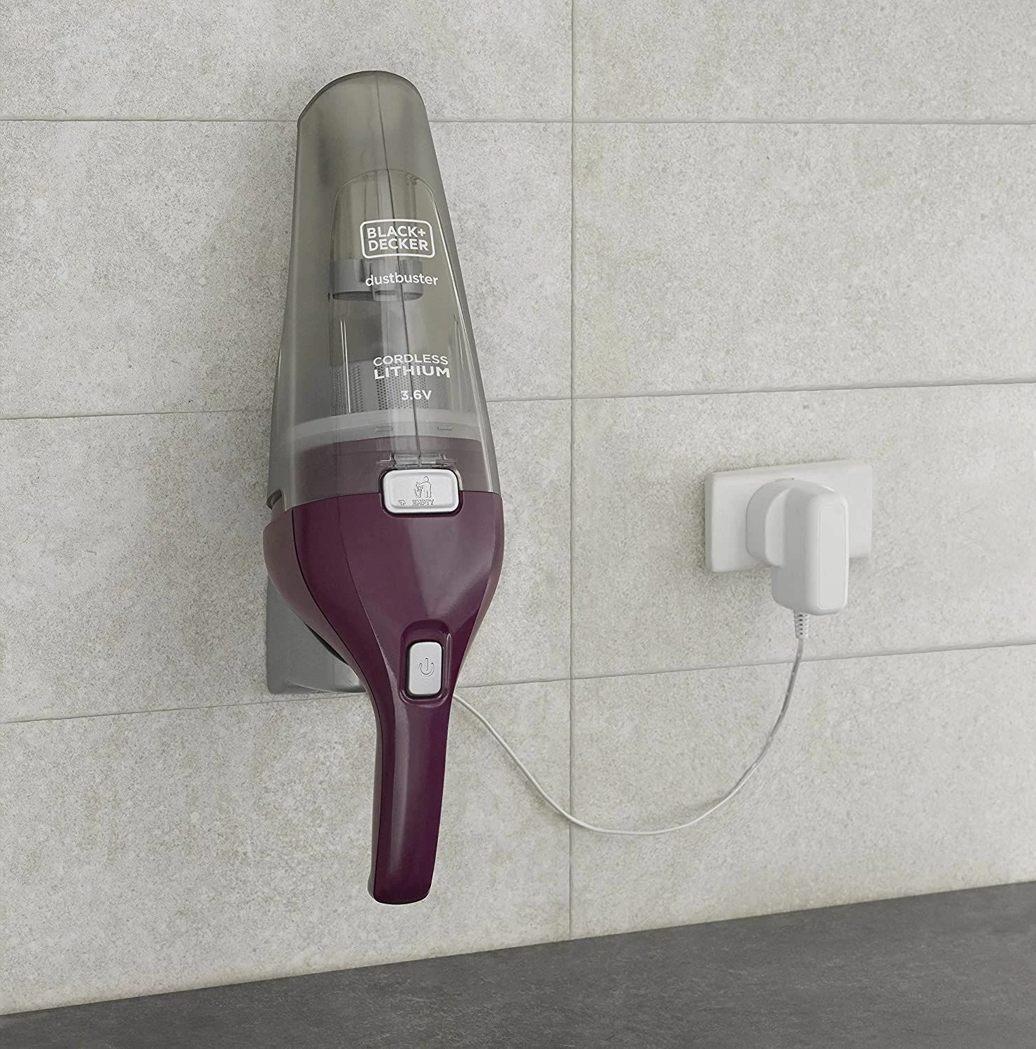 Fshesë dore Black&Decker NVC115W-QW 3.6V 380ml, vjollcë, me bazë karikimi
