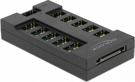 Hub ARGB DeLOCK RGB, 10 porta, kabllo 0.5 m, i zi